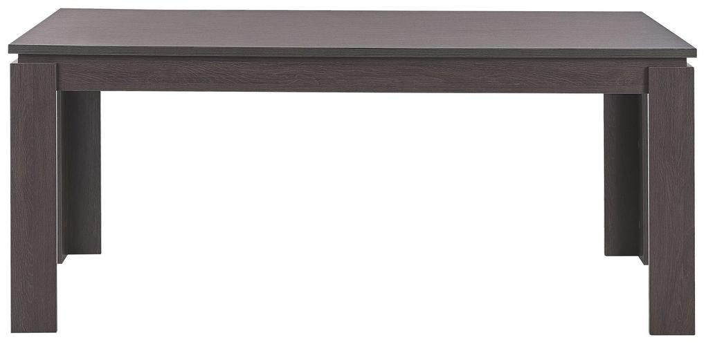 Jedálenský stôl 180 x 90 cm tmavé drevo VITON Beliani