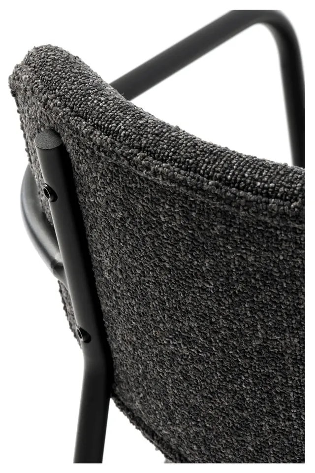 Tmavosivá jedálenská stolička Zama – Unique Furniture