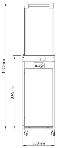 Planika Faro GAS - Vonkajší plynový krb 142x36 cm 8kW biela + ochranný kryt