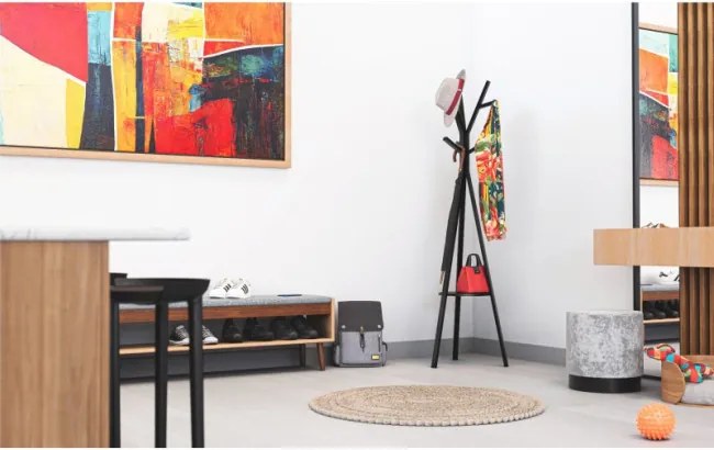 Stojanový vešiak HOST 4.0 čierny