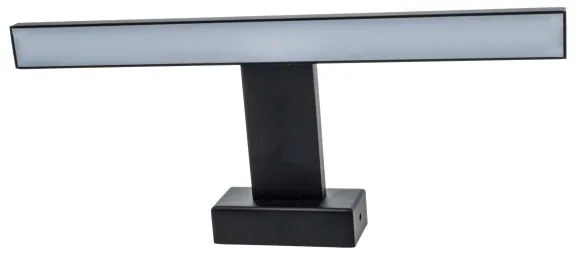 LED kúpeľňové nástenné svietidlo SHINE, 7 W, 230 V, 30 cm, IP44, čierne