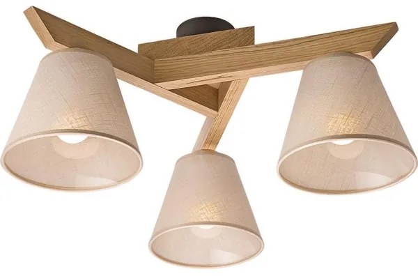 Prisadený luster ANTONIO 3xE14/40W/230V dub