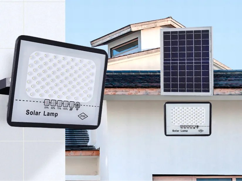 BERGE Solárne LED svietidlo DAKAR - 50W - PIR