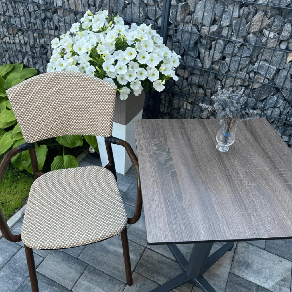 COMPACT 12 LINO WOOD - STOLOVÁ DOSKA 70x70 cm