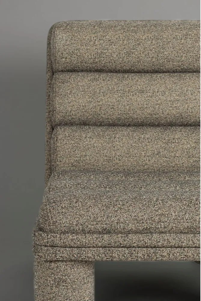 Taupe kreslo z textílie buklé Fern – Dutchbone