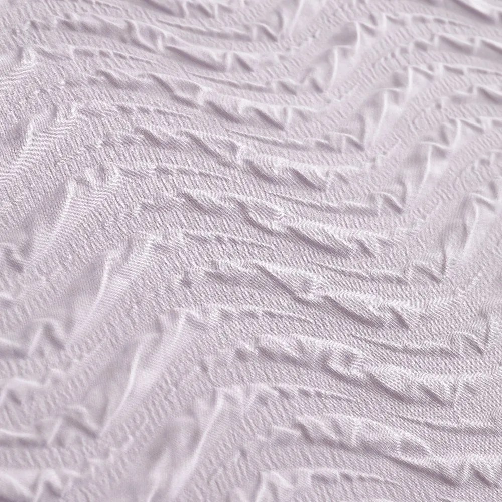Krepové obliečky na dvojlôžko/predĺžené v levanduľovej farbe 230x220 cm Heatset Wave – Catherine Lansfield