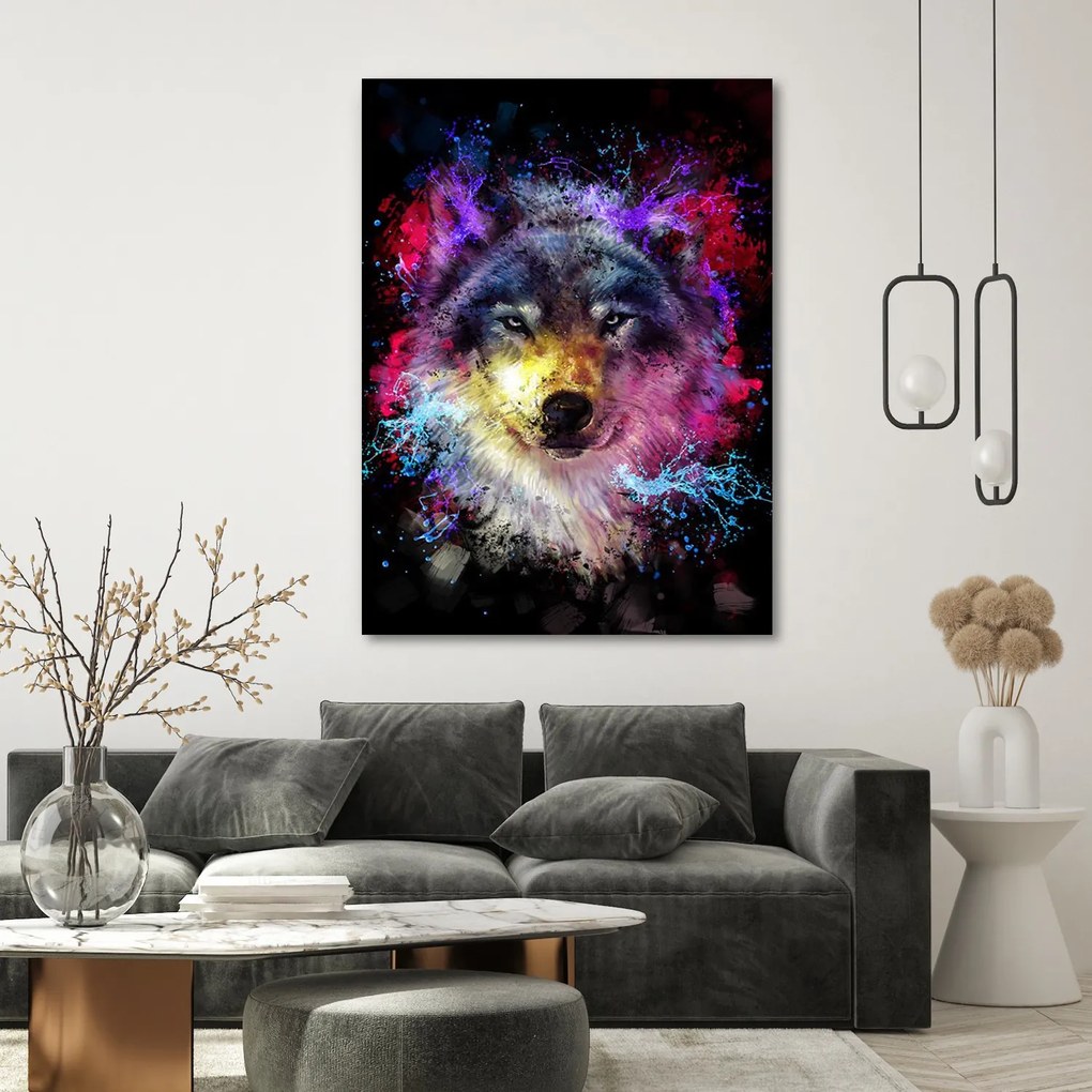 Gario Obraz na plátne Farebný vlk - Dmitry Belov Rozmery: 40 x 60 cm