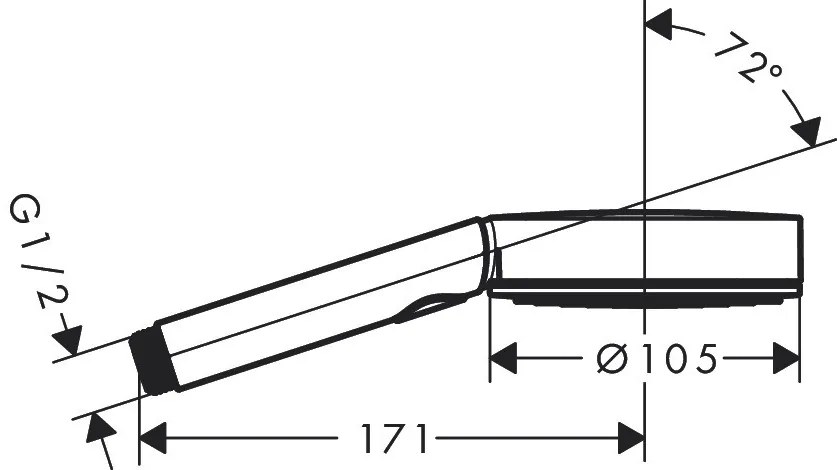 Hansgrohe Pulsify Select S, ručná sprcha 105 3jet Activation EcoSmart, chrómová, HAN-24101000