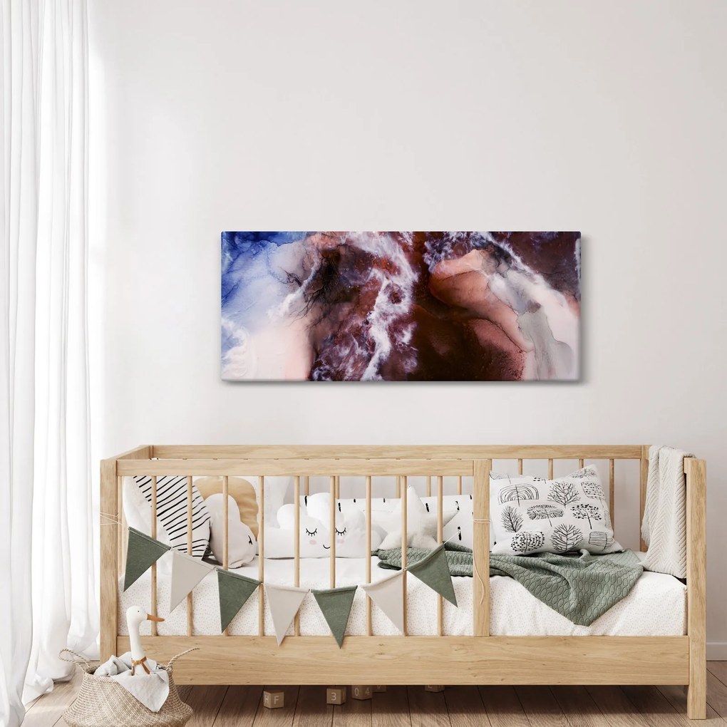 Obraz - Fialový mramor N⁰3 (120x50 cm)