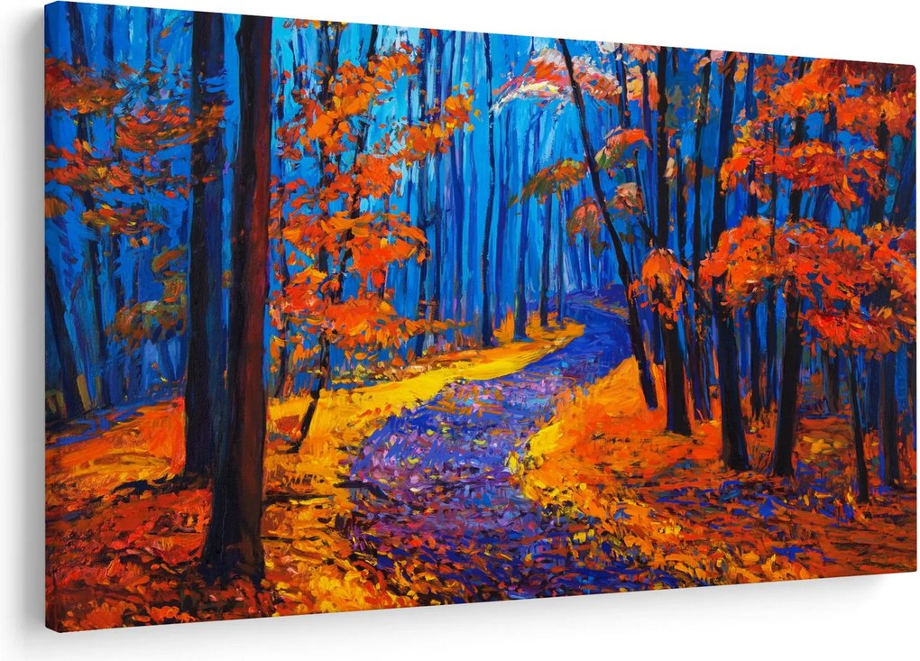 Obraz jesenného lesa (90x60 cm)