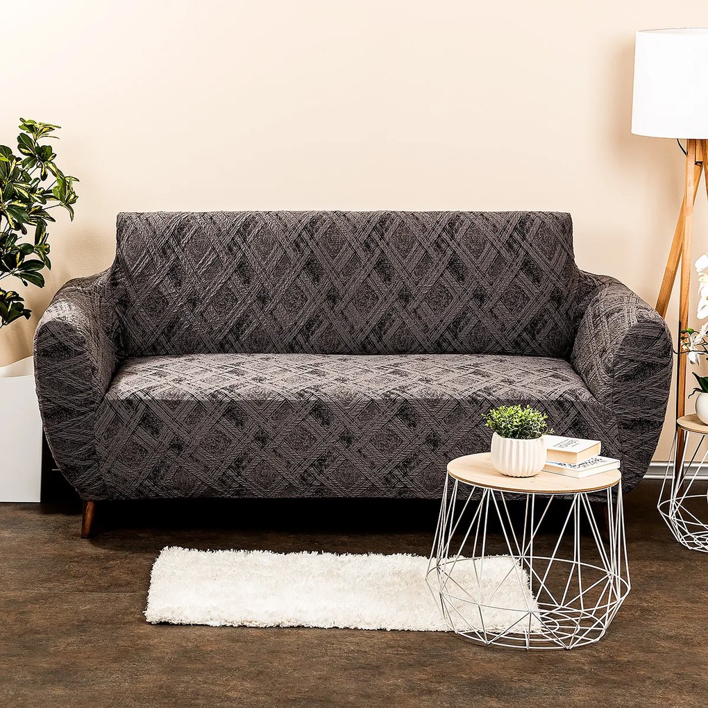 4Home Multielastický poťah na dvojkreslo Comfort Plus sivá, 140 - 180 cm, 140 - 180 cm