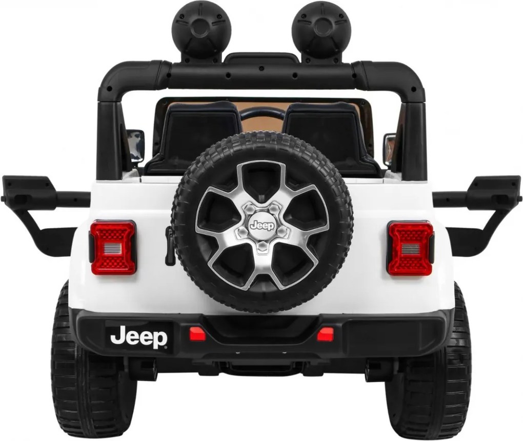 Ramiz Jeep Wrangler Rubicon batéria pre deti biela + diaľkové ovládanie