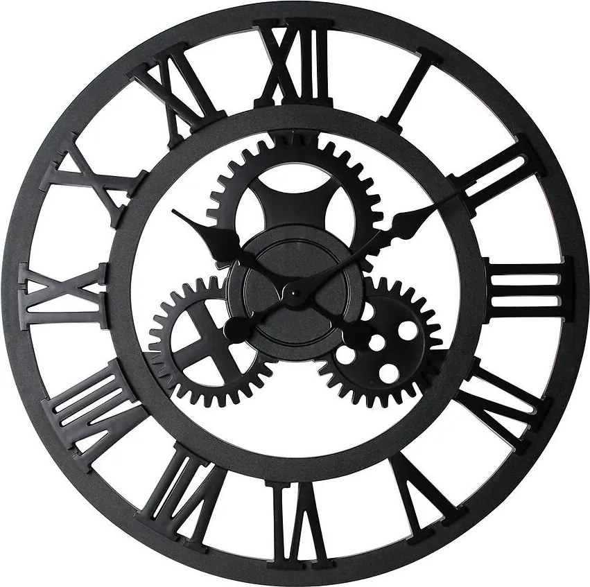 Nástenné hodiny NERO fi 58x4 cm - MC