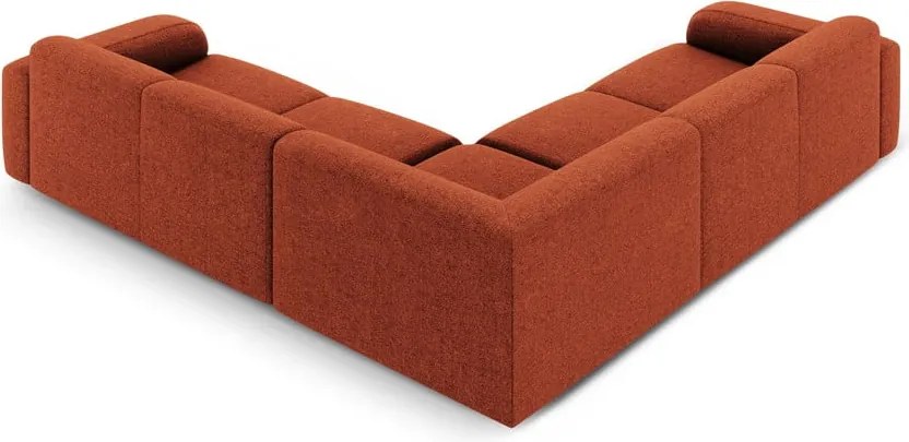 Rohová pohovka v tehlovej farbe (variabilná/do L) Molino – Micadoni Home