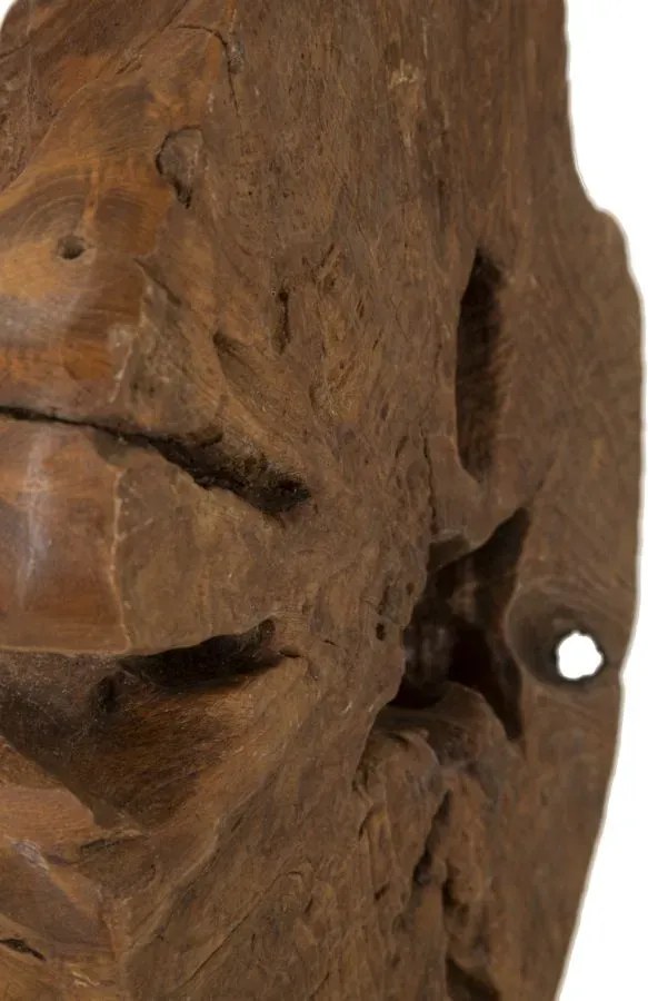 Stolná lampa Kepala 35 cm z masívu hnedá