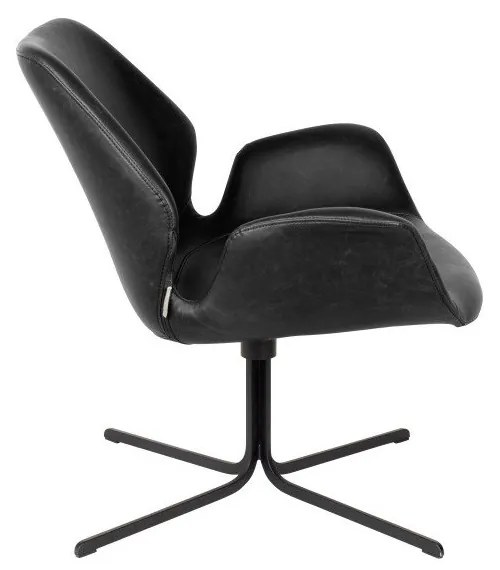 Čierna stolička Zuiver Nikki