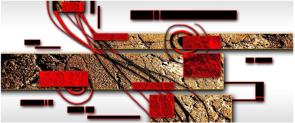 Obraz abstrakcie (120x50 cm)