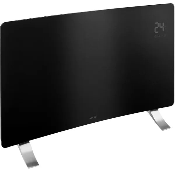 Sencor - Inteligentný elektrický priamotop/konvektor 1200/2400W/230V IP24 Wi-Fi čierny