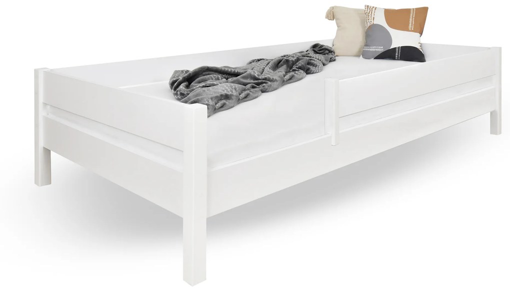 LU Detská posteľ so zábranou Mix - biela Rozmer: 140x70