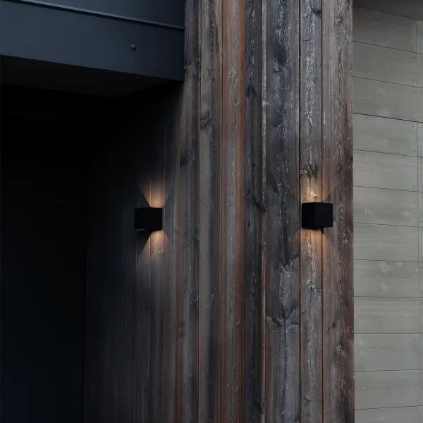 Ideal Lux - LED Vonkajšie nástenné svietidlo ATOM LED/12W/230V IP54 čierna