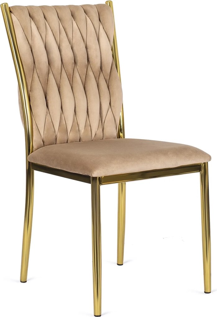 PROXIMA.store - Luxusná jedálenská stolička DAN FARBA: béžová