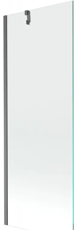 Mexen Next, 1-krídlová vaňová zástena 70 x 150 cm, 6mm číre sklo, brúsená grafitová, 895-070-000-00-00-66