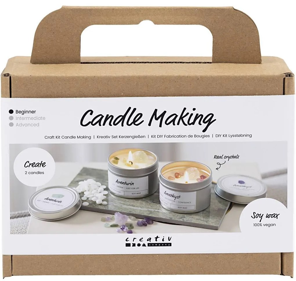 Kreatívna sada Mini Craft Kit Candle Making Crystals