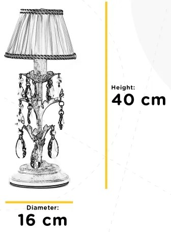 ONLI - Stolná lampa KAREN 1xE14/6W/230V zlatá