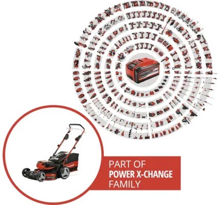 Aku kosačka Einhell Power X-Change GE-CM 36/47 S HW Li vr. 4 ks aku a nabíjačky