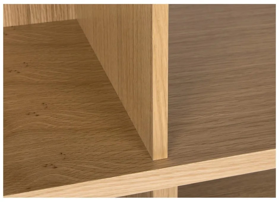 Hnedá knižnica TemaHome London, 34 × 100 cm