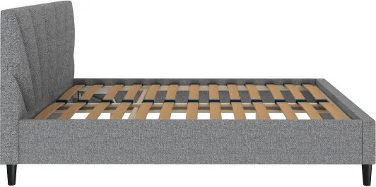 ECOMATRACE ČALÚNENÁ POSTEĽ SOLE 90 V SIVEJ FARBE S ROŠTOM Rozmery 160x200