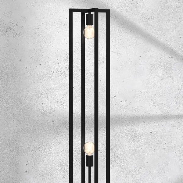 Stojacia lampa ARNOLD 2xE27/60W/230V čierna