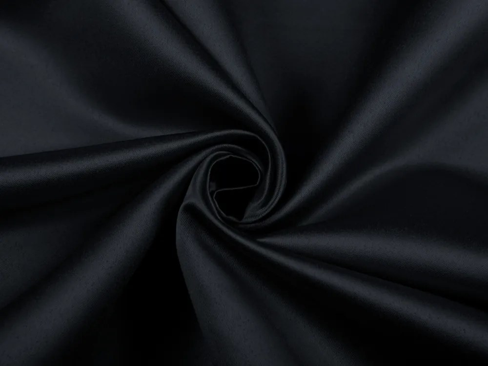 Biante Saténový záves LUX-026 Čierny 140x260 cm