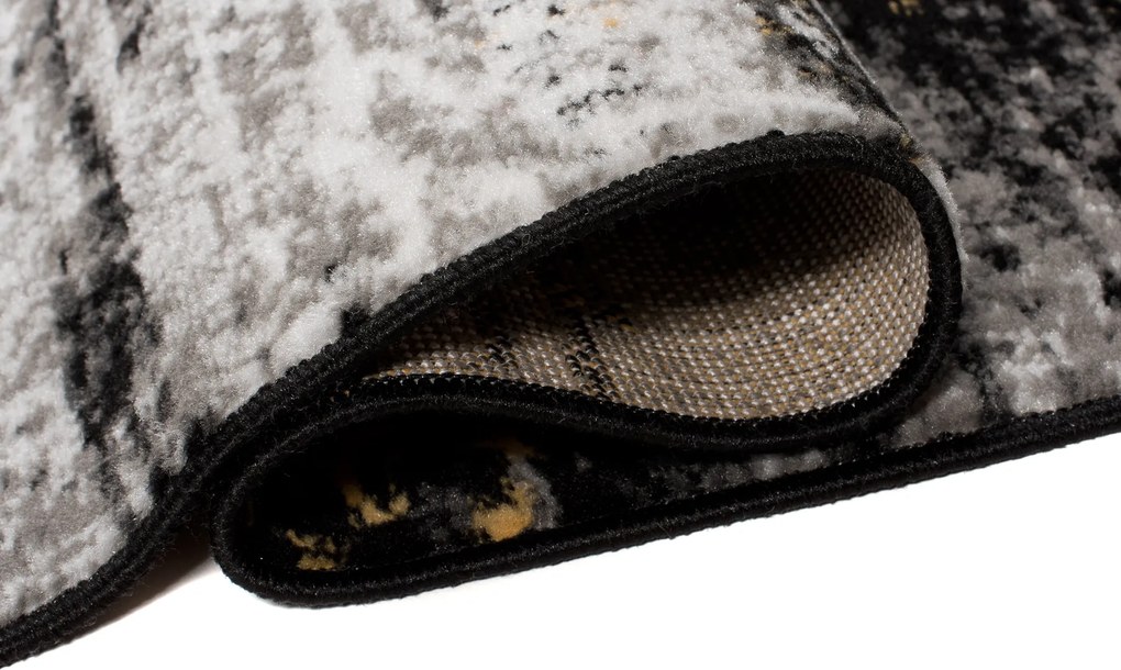 TA Koberec Z905A BLACK MAYA PP EYM Sivý Obdĺžnikový Rozmer: 300x400 cm