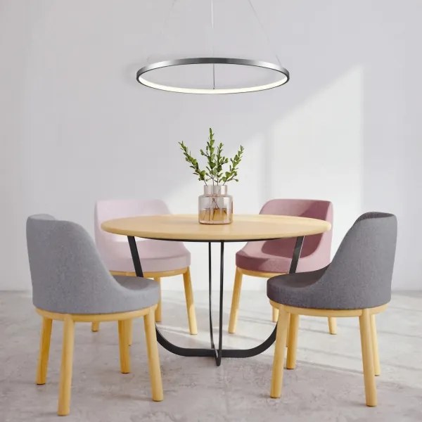 LED Luster na lanku LEA LED/20W/230V 4000K pr. 50 cm matný chróm