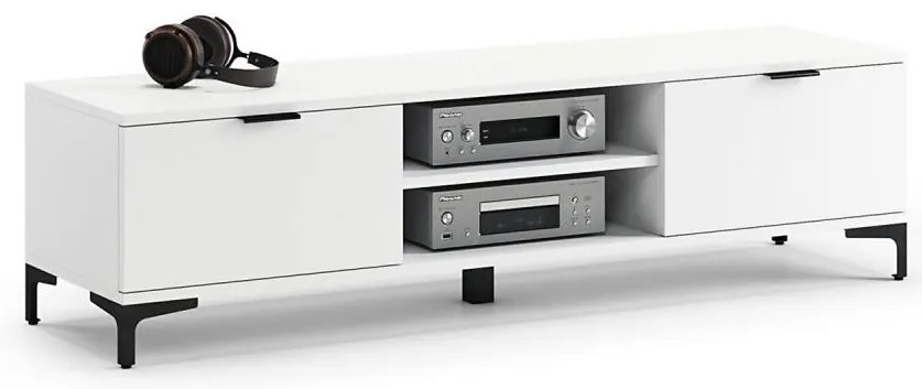 Televízny stolík LORA biela