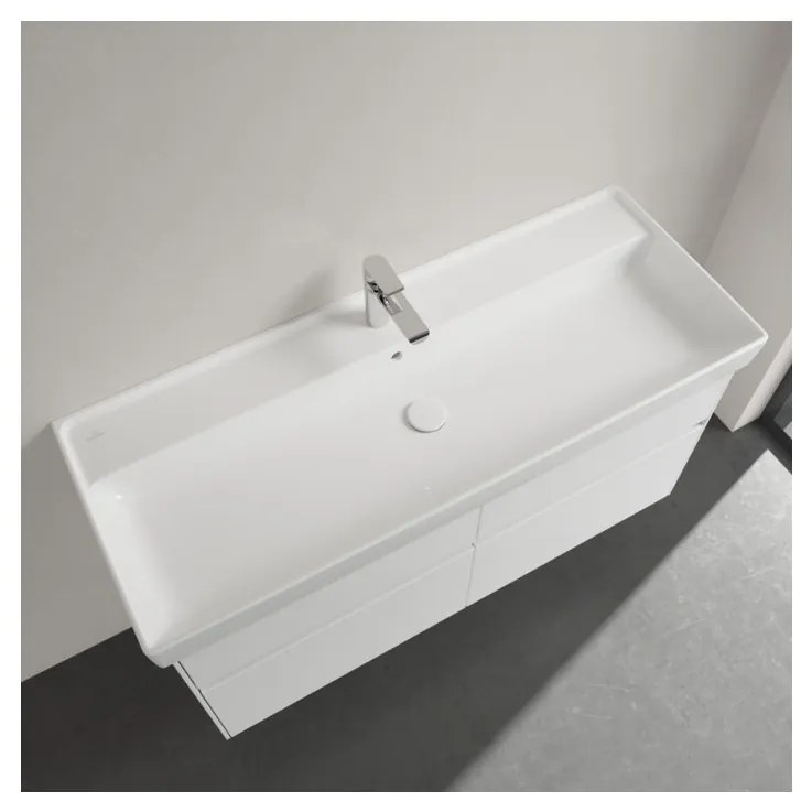 Villeroy & Boch Collaro - Umývadlo na skrinku 1200x470 mm, s prepadom, alpská biela CeramicPlus 4A33C5R1