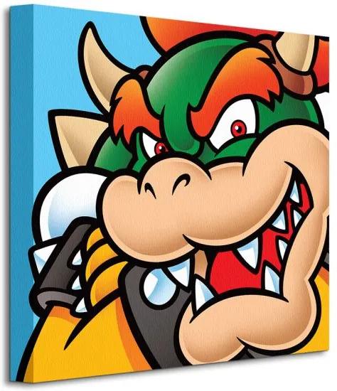 Obraz na plátne Nintendo Super Mario (Bowser) 40x40cm WDC95445
