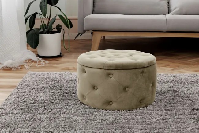 Úložná taburetka ALIA béžová