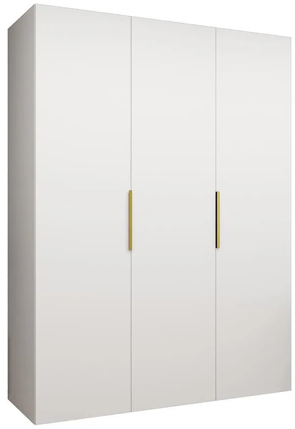 Skriňa Marbella I 150 biela/zlatá