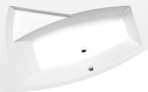 Polysan Evia asymetrická vaňa 160x100 cm akrylát ľavá 11611