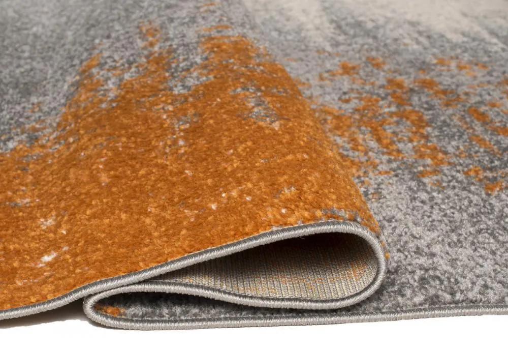 Kusový koberec Calif sivooranžový 80x300cm