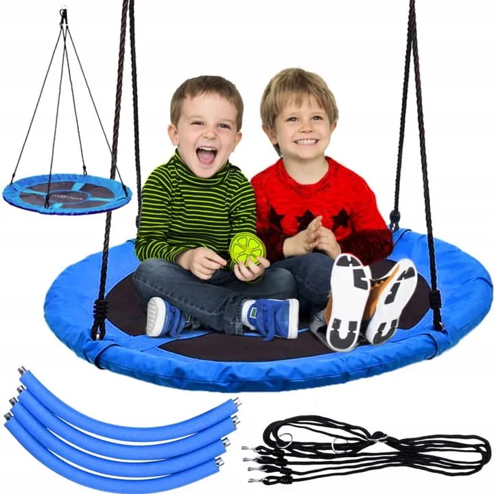 Záhradná hojdačka modrá XXL