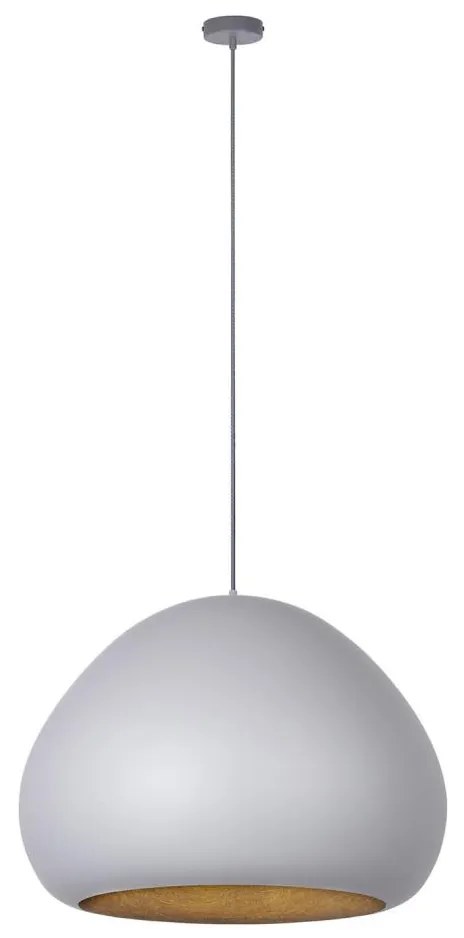 Luster na lanku LAVA 1xE27/15W/230V šedá/zlatá