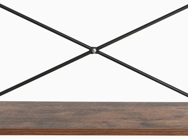 Knižnica NAVARO hnedá/čierna