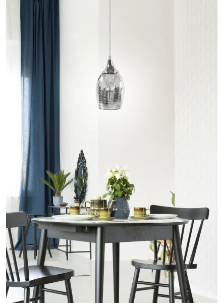Luster na lanku MARINA 1xE27/60W/230V chróm