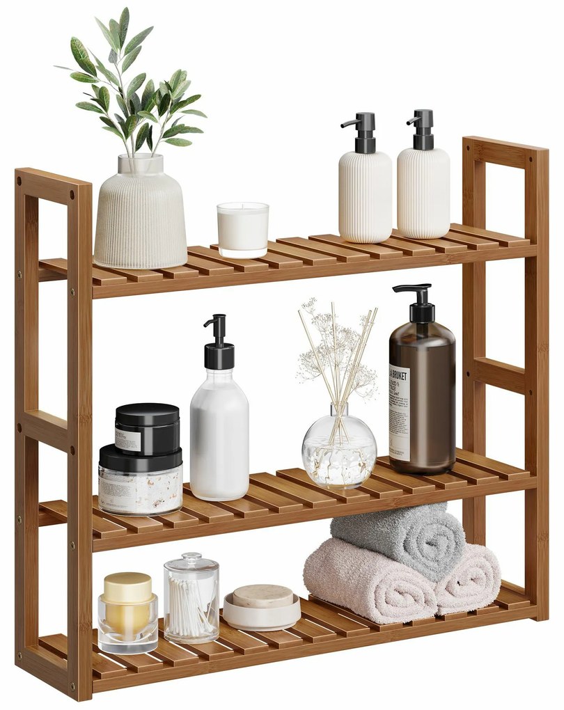 Polička do kúpeľne Derek, bambus