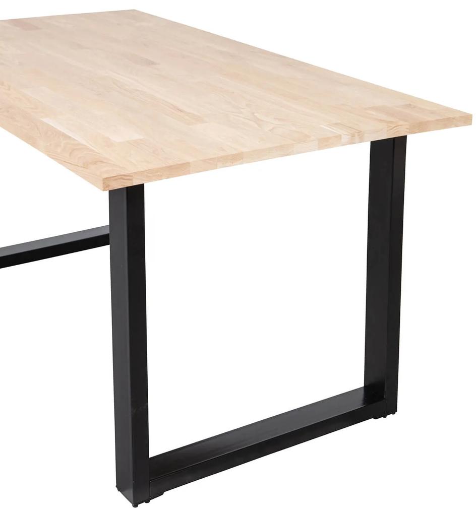 Jedálenský stôl tablo 160 x 90 cm nohy do tvaru u dubový MUZZA