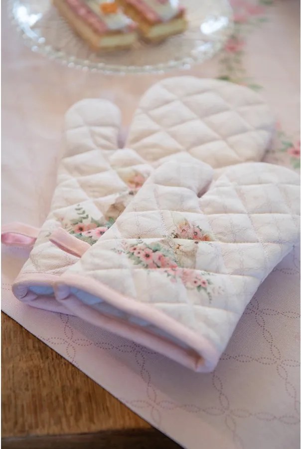 Bavlnená chňapka - rukavice so zajačikom Floral Easter Bunny - 18*30 cm