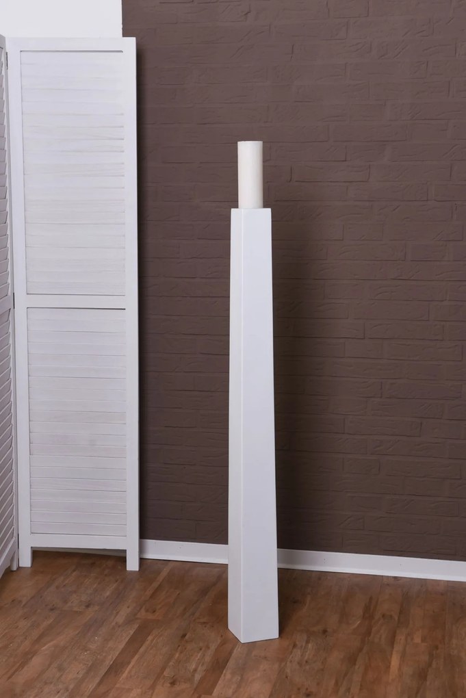 Váza OBELISK, sklolaminát, výška 120 cm, biela